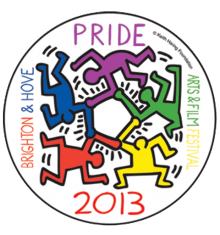 BRIGHTON PRIDE - KEITH HARING PIN 25MM